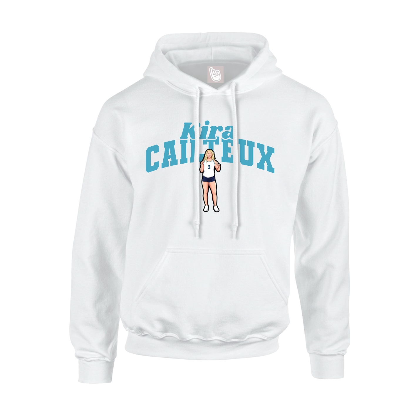Hoodie — Signature Arch in White