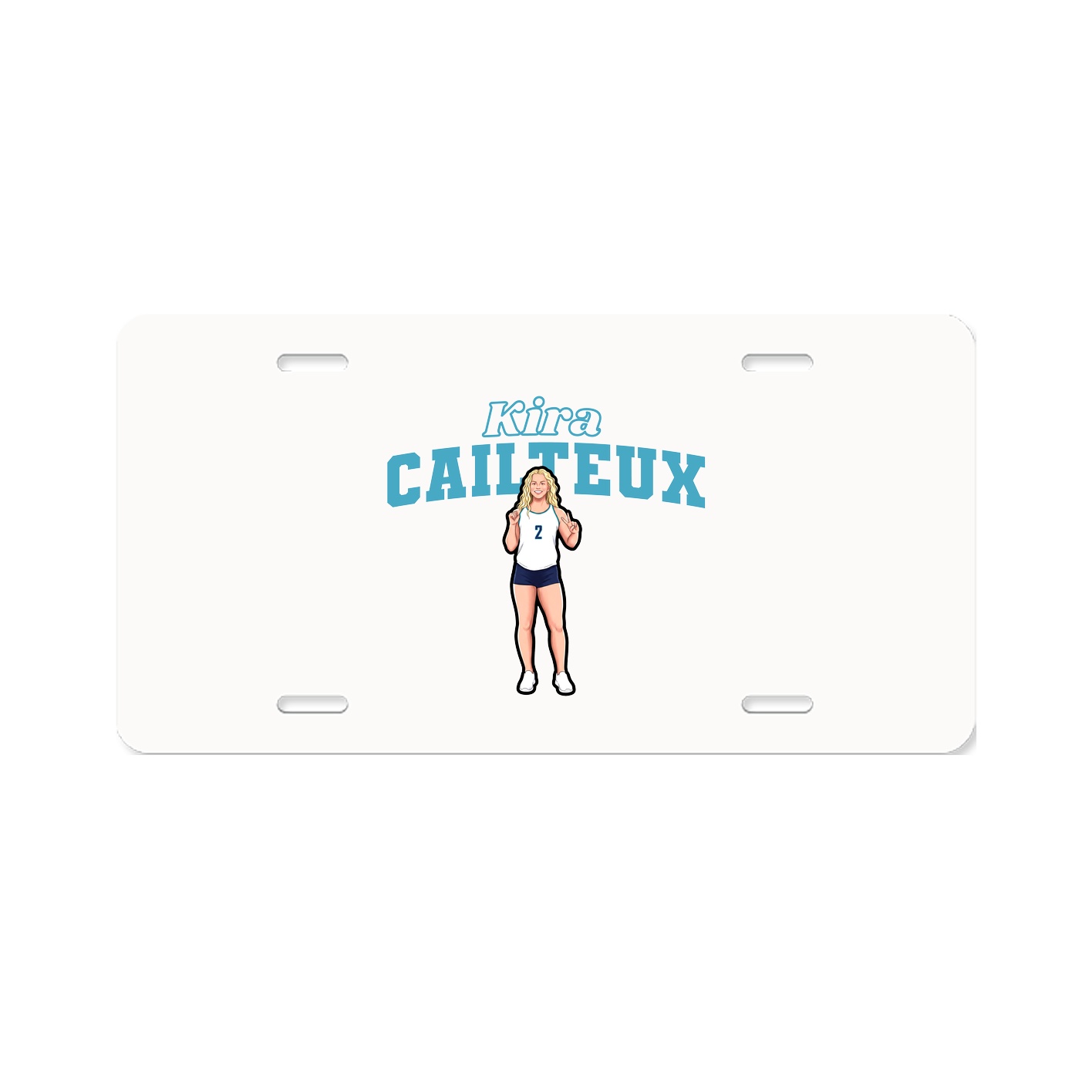 License Plate — Name Arch in Classic