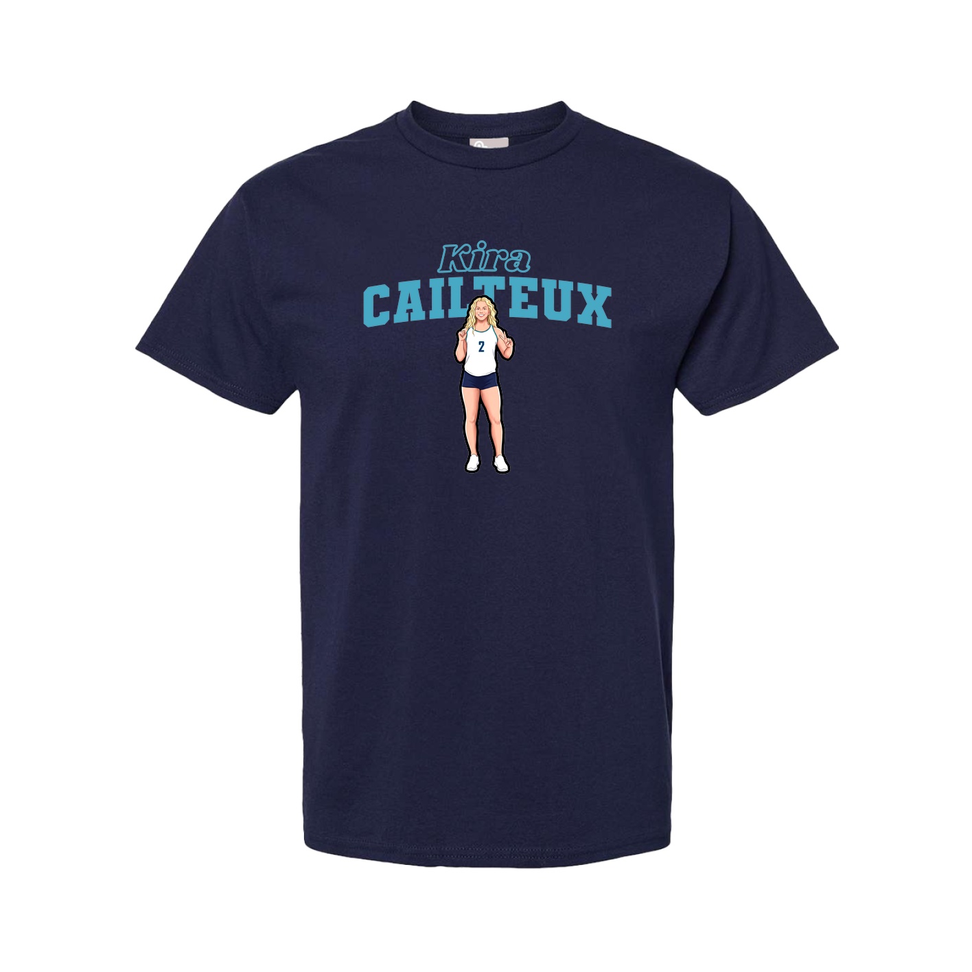 Youth Tee — Name Arch in Navy