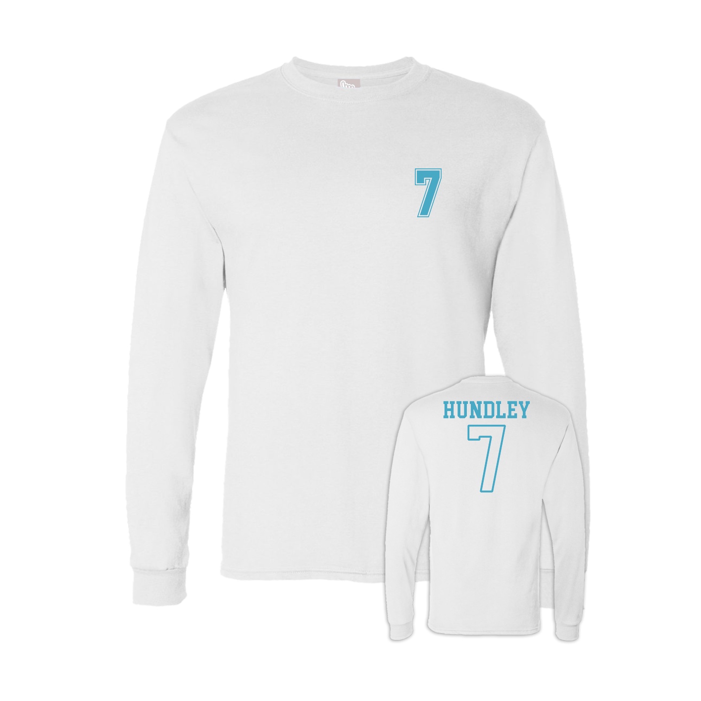 Long Sleeve Tee — Chest Back in White