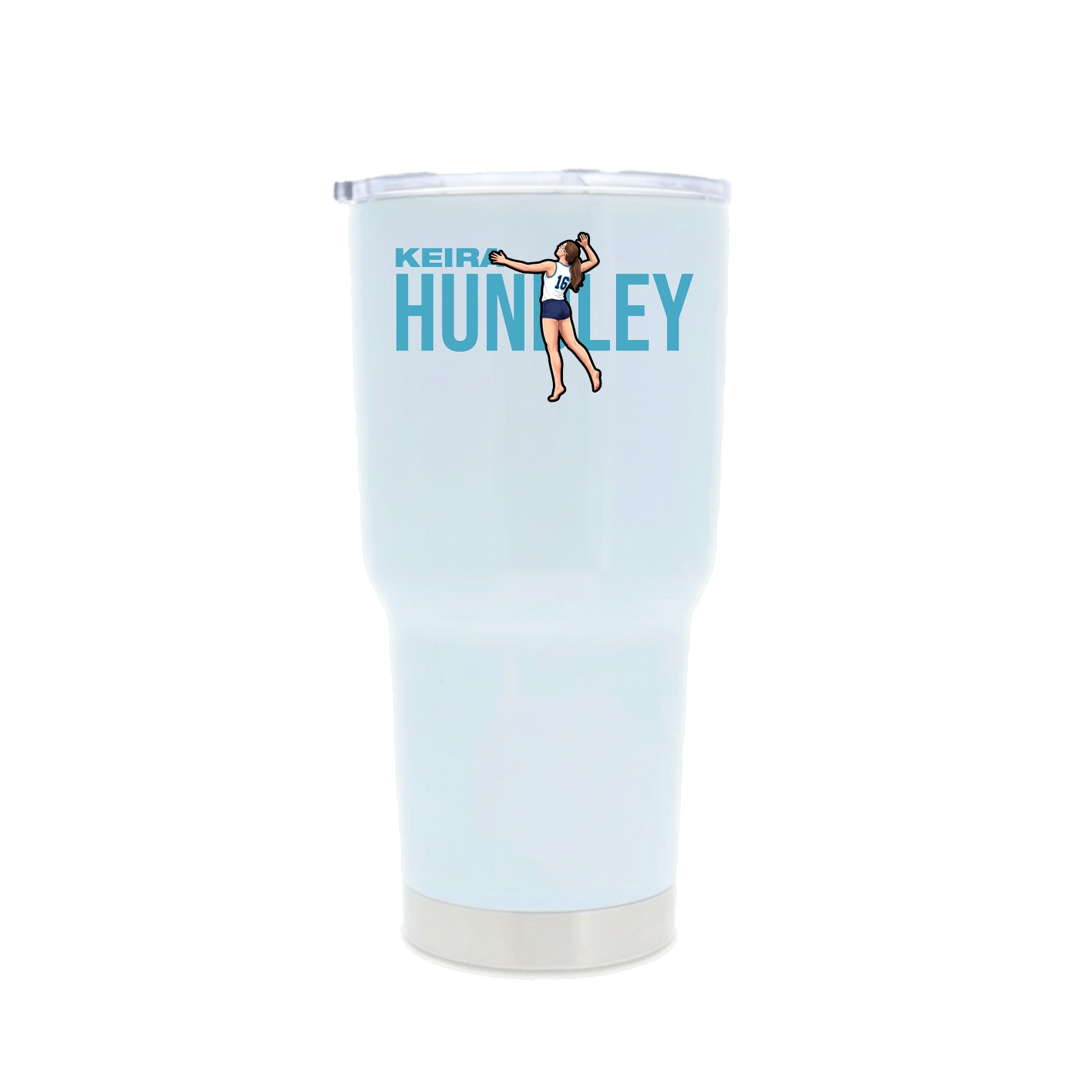 30oz Stainless Steel Tumbler — Player Name in White