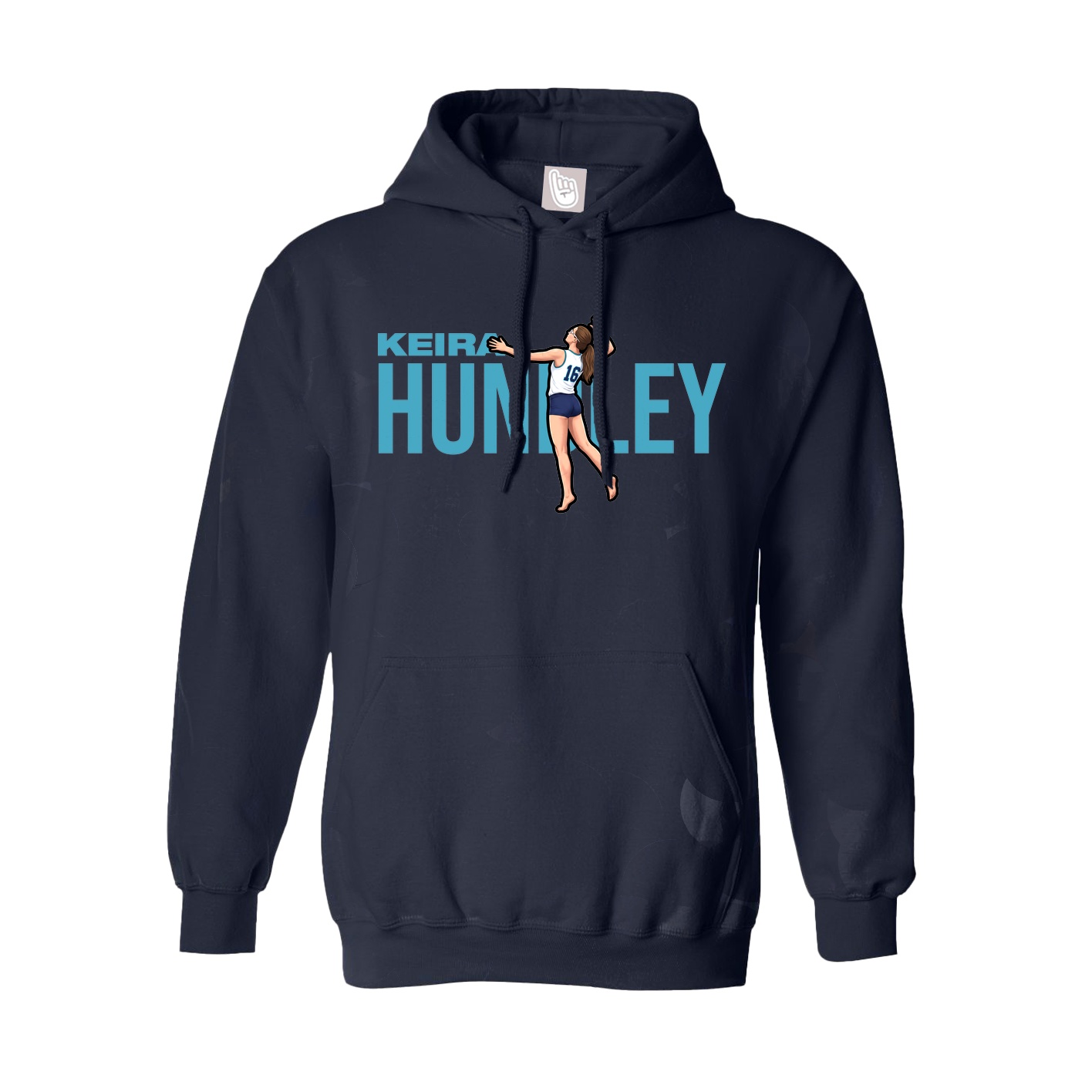 Youth Hoodie — Player Name in Navy