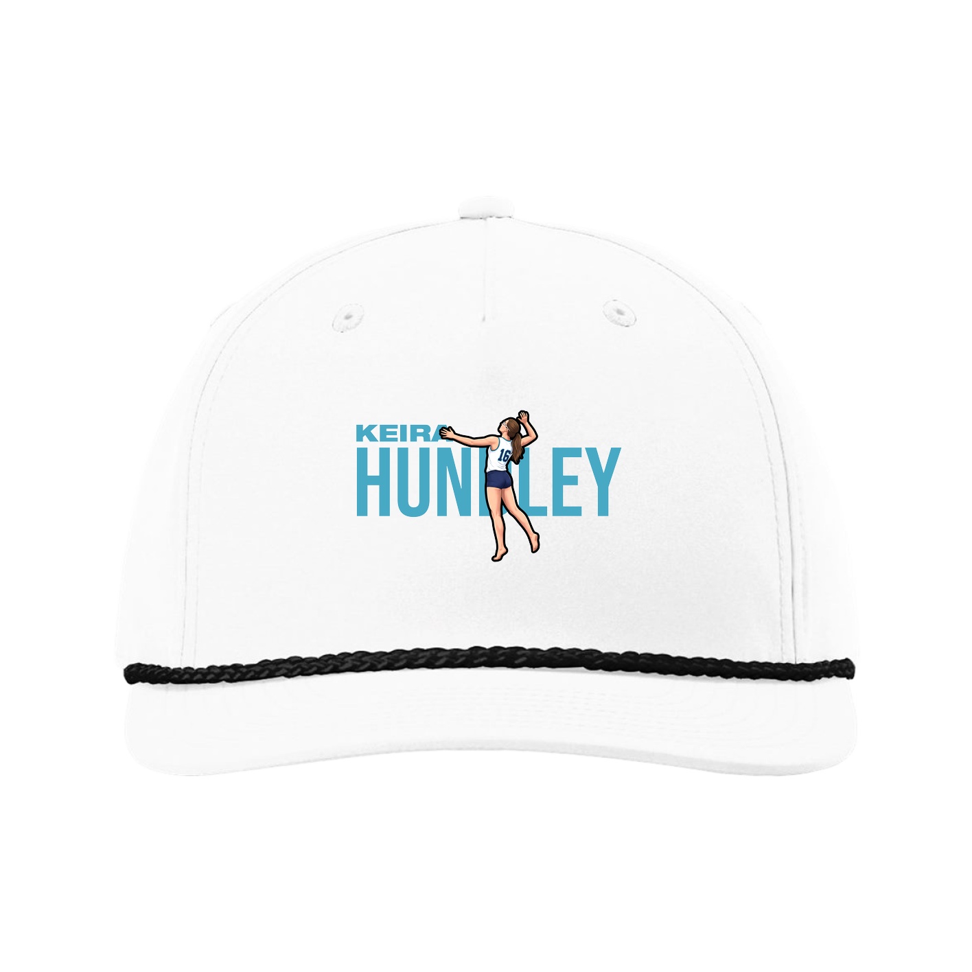 Five-Panel Classic Rope Cap — Player Name in White