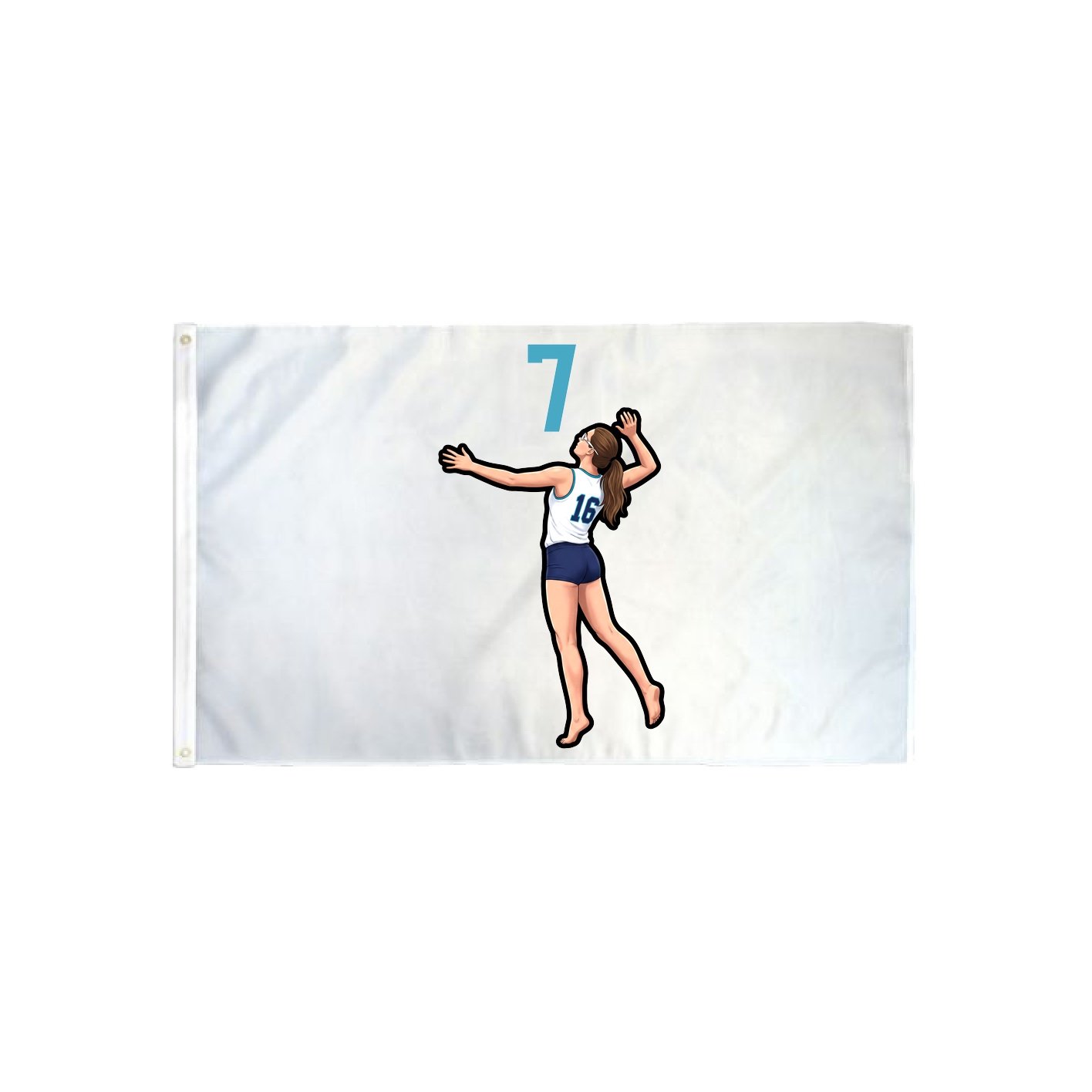 3x5 Flag — Number Top in Classic