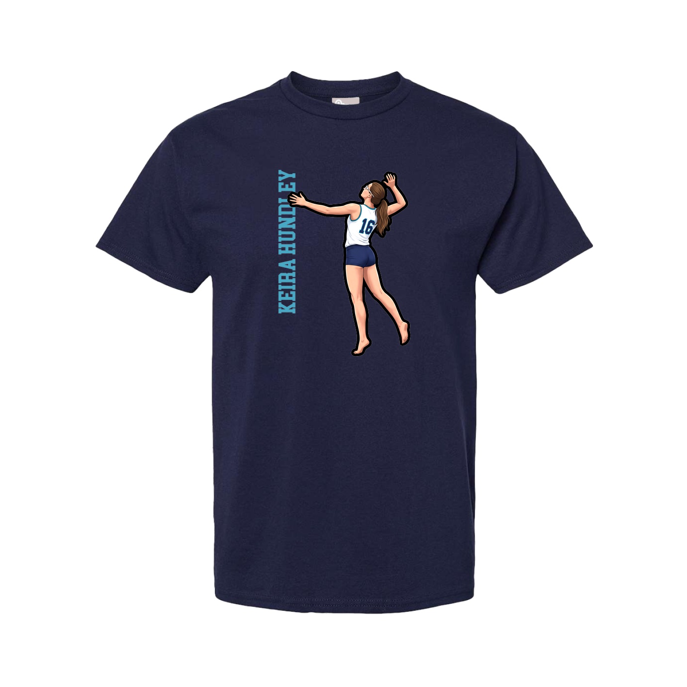 Tee — Name Vertical in Navy