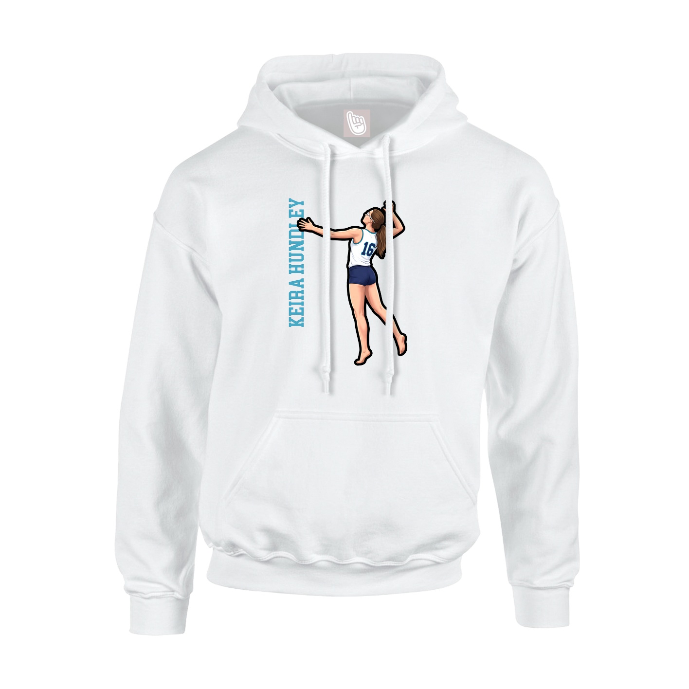 Hoodie — Name Vertical in White