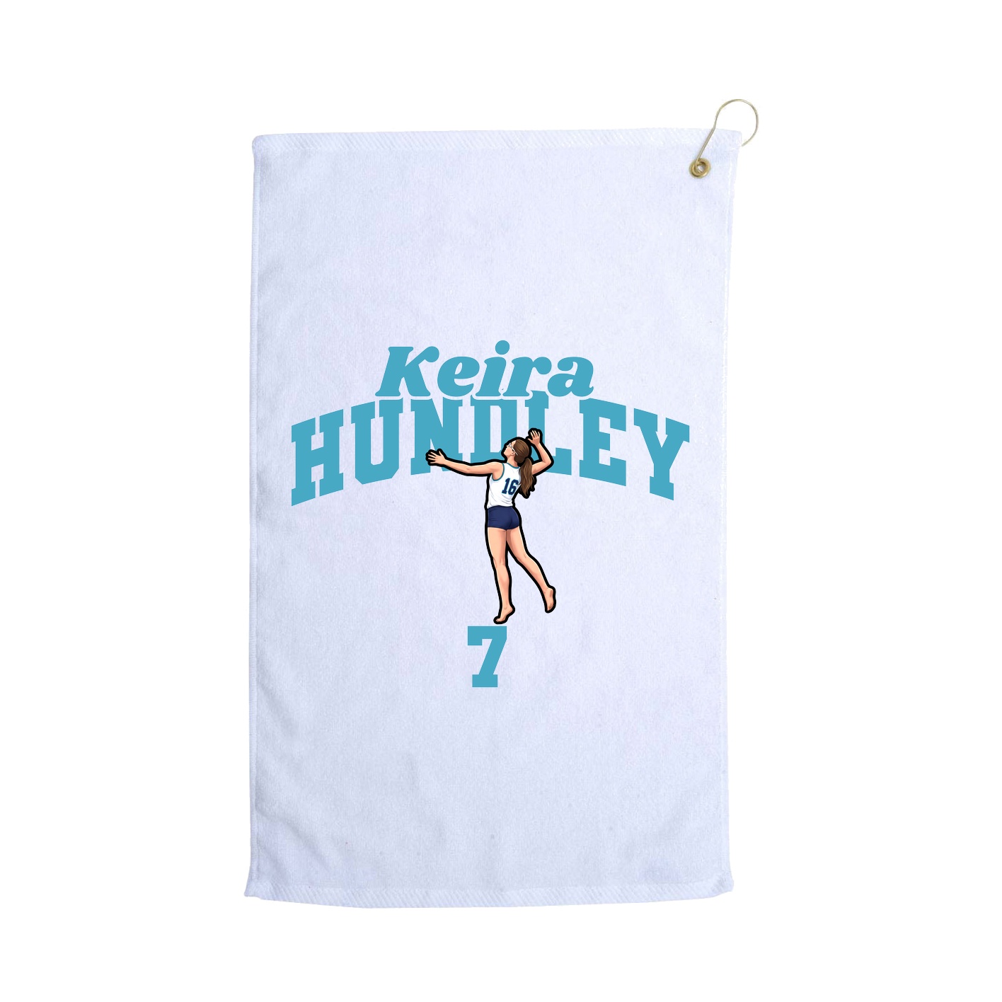 Golf Towel — Signature Arch in White