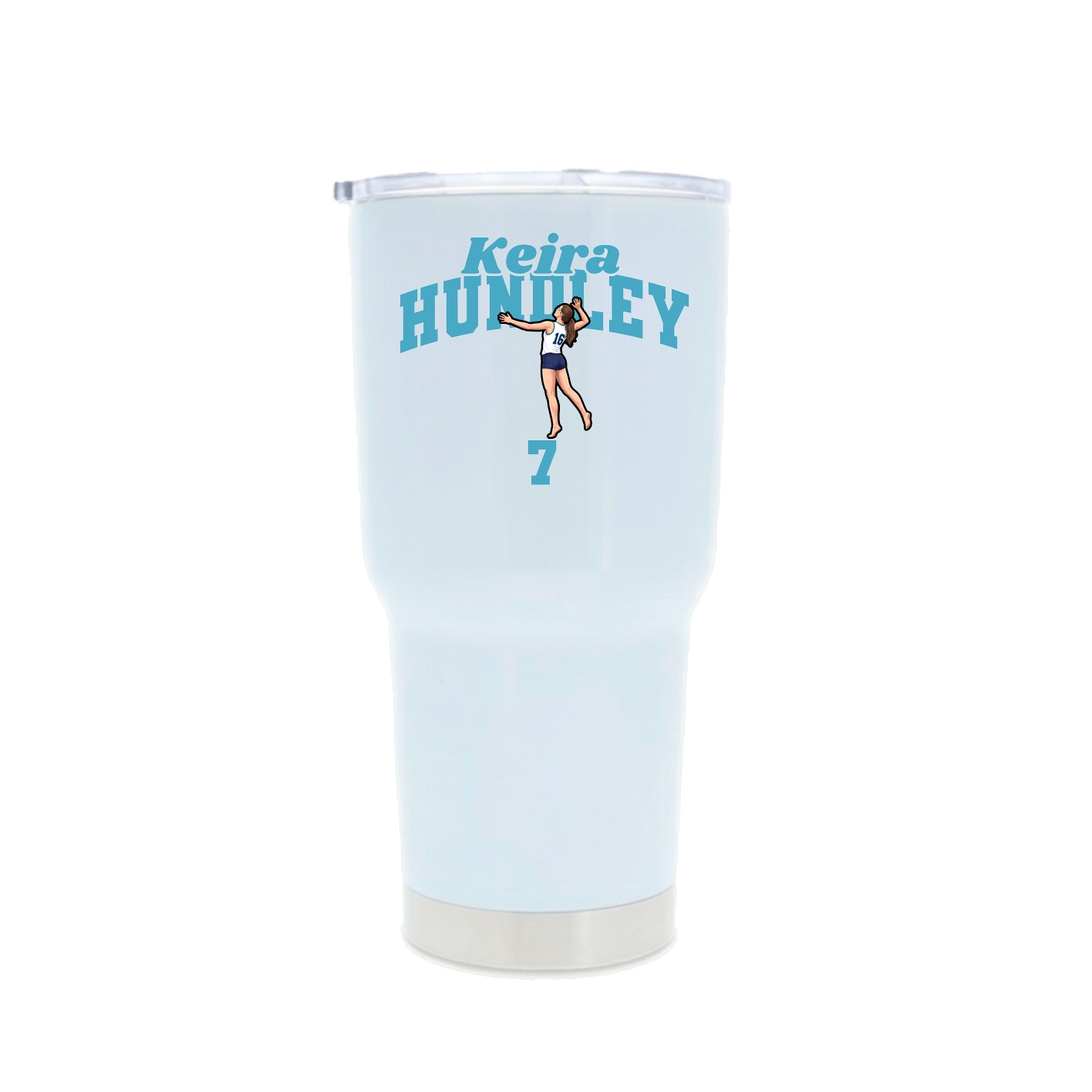 30oz Stainless Steel Tumbler — Signature Arch in White