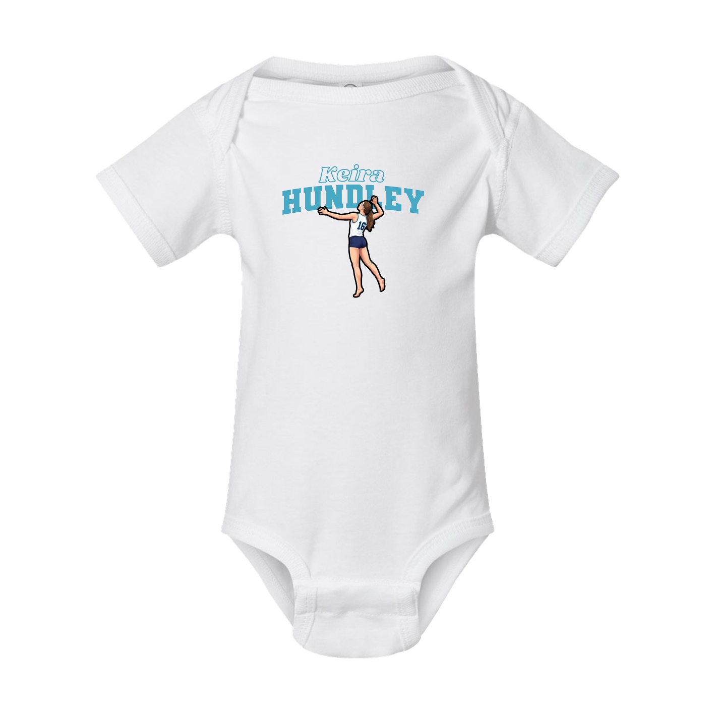 Baby Onesie — Name Arch in White
