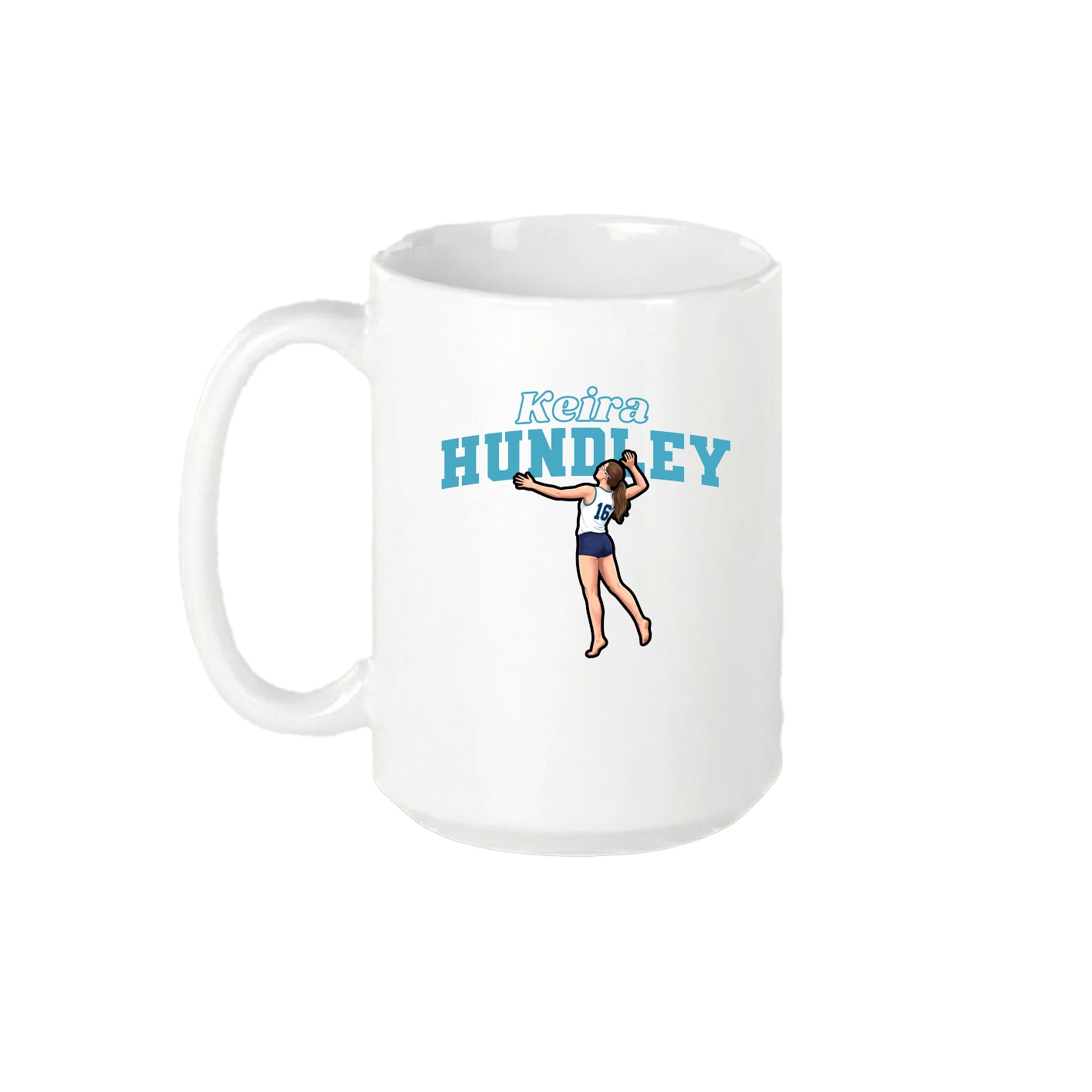 15oz Coffee Mug — Name Arch in White