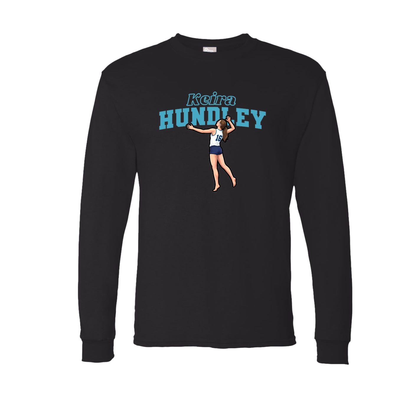 Long Sleeve Tee — Name Arch in Black