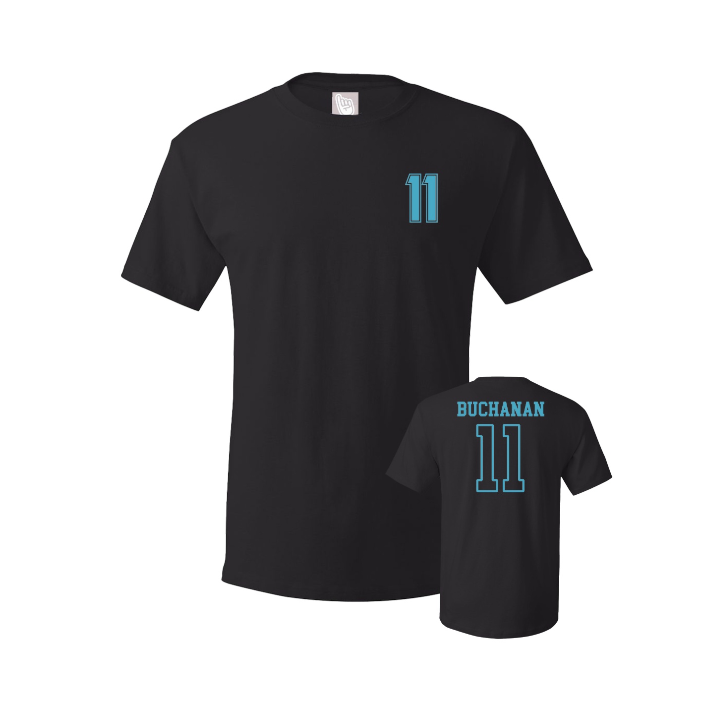 Youth Tee — Chest Back in Black