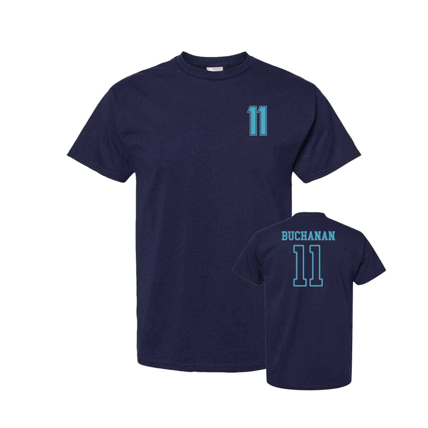 Youth Tee — Chest Back in Navy