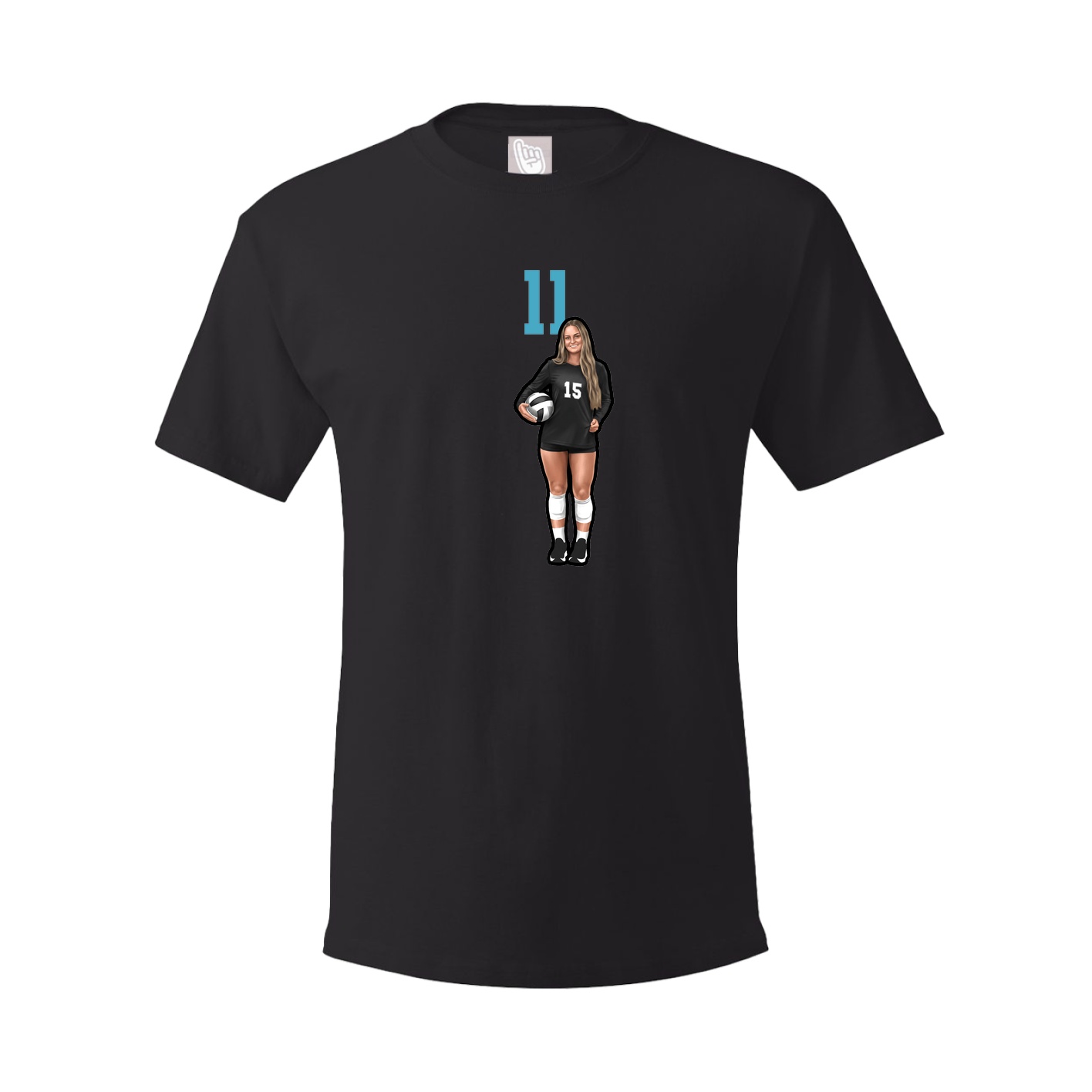 Tee — Number Top in Black
