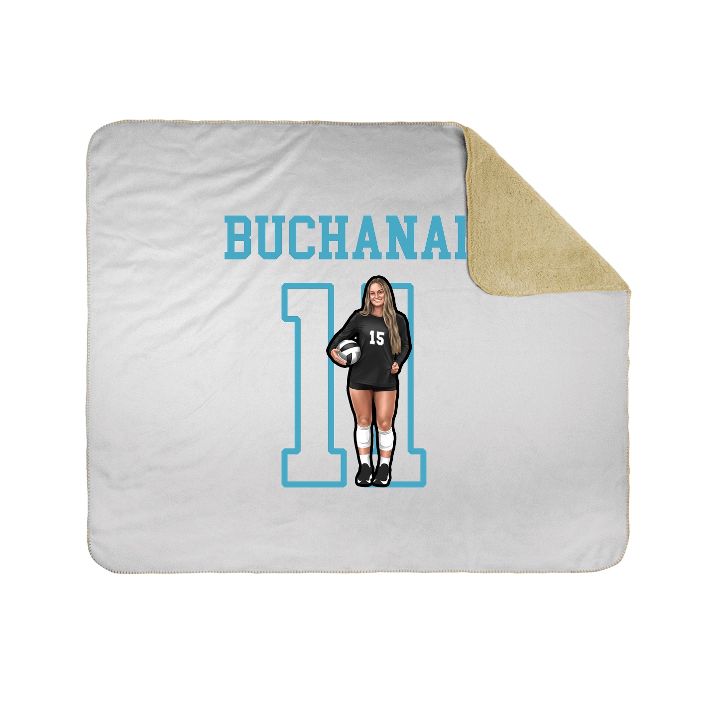 Throw Blanket — Shirsey in White