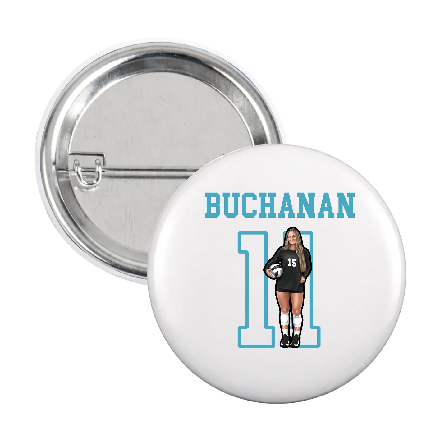Game Day Button — Shirsey in White
