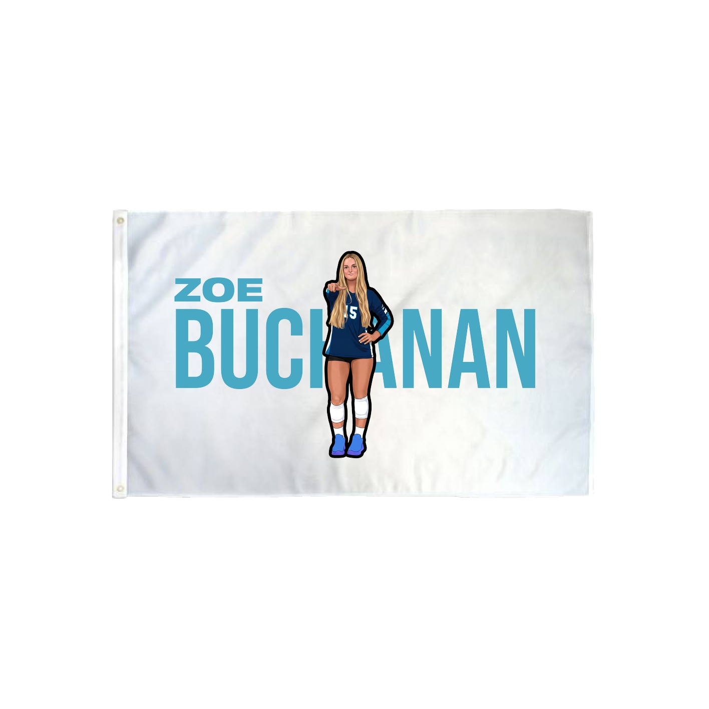 3x5 Flag — Player Name in Classic