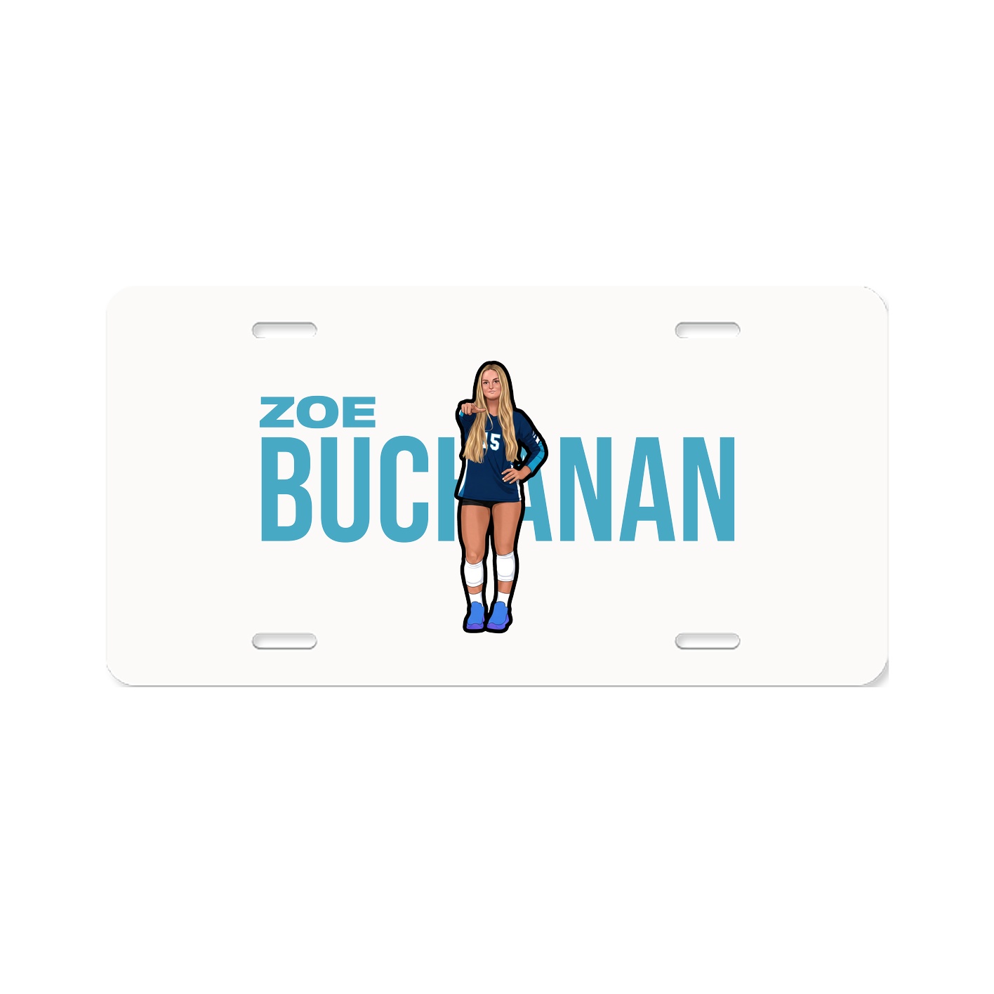 License Plate — Player Name in Classic