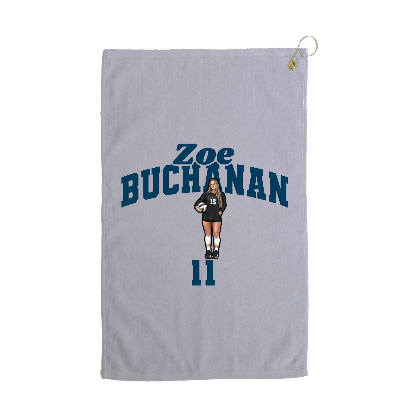 Golf Towel — Signature Arch in Grey