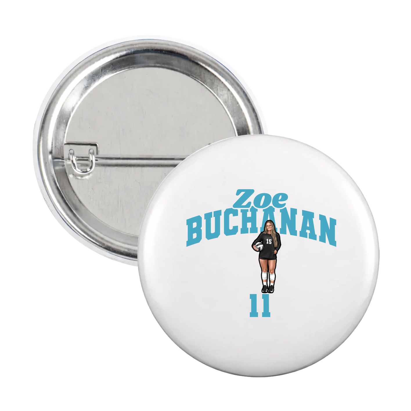 Game Day Button — Signature Arch in White