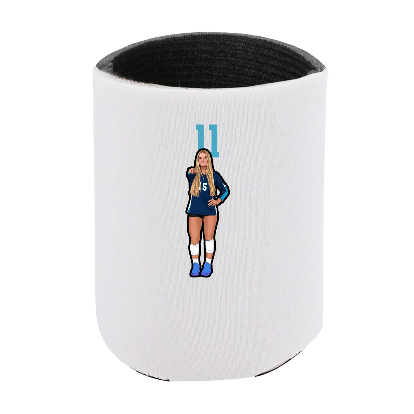 Can Holder — Number Top in White
