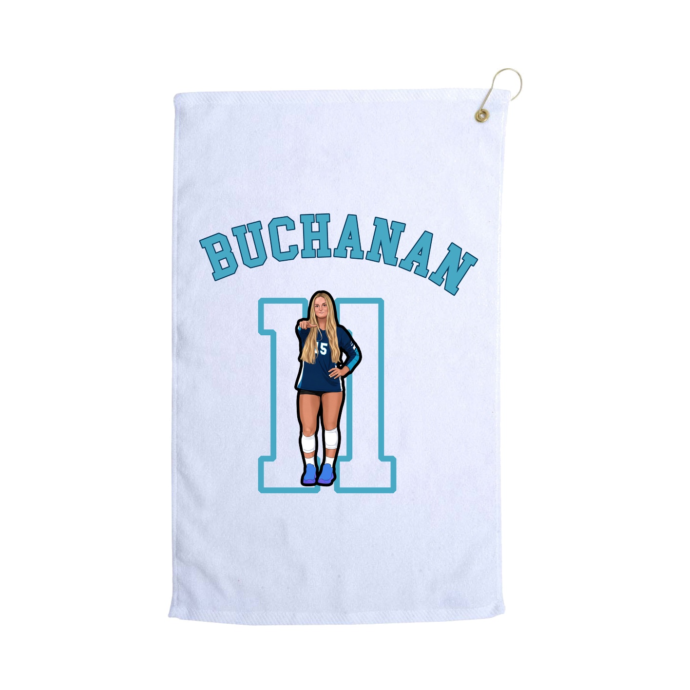 Golf Towel — Shirsey Arch in White