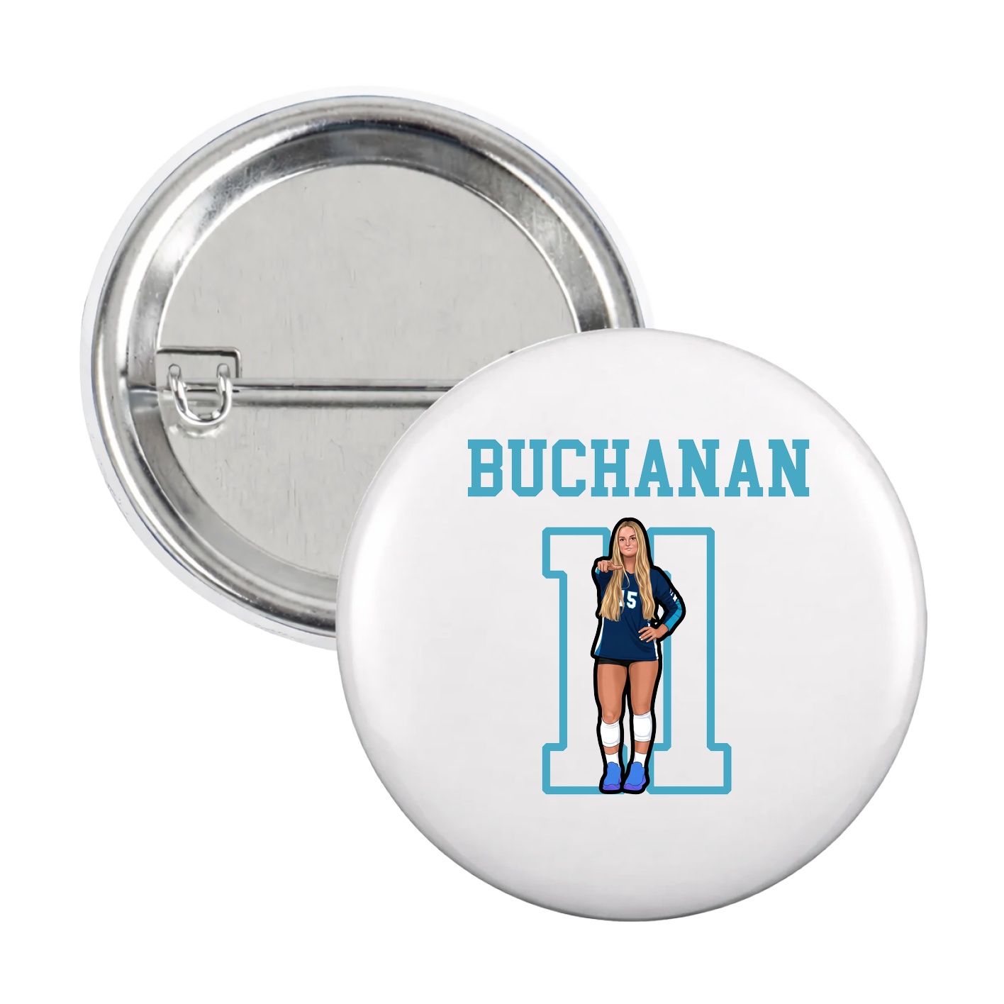 Game Day Button — Shirsey in White