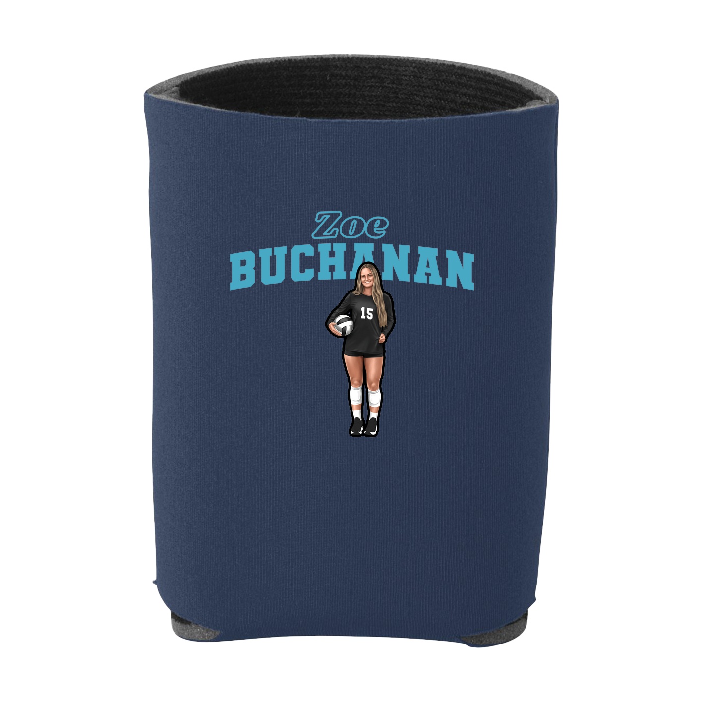 Can Holder — Name Arch in Navy