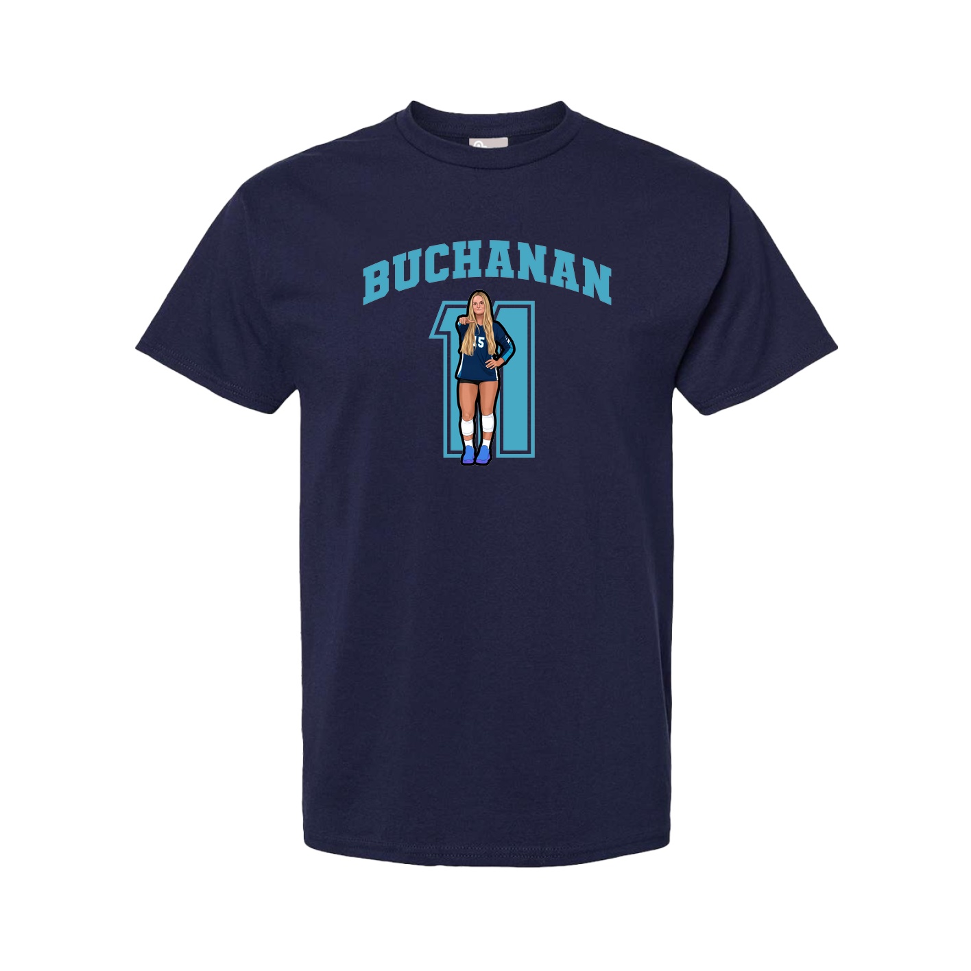 Tee — Number in Navy