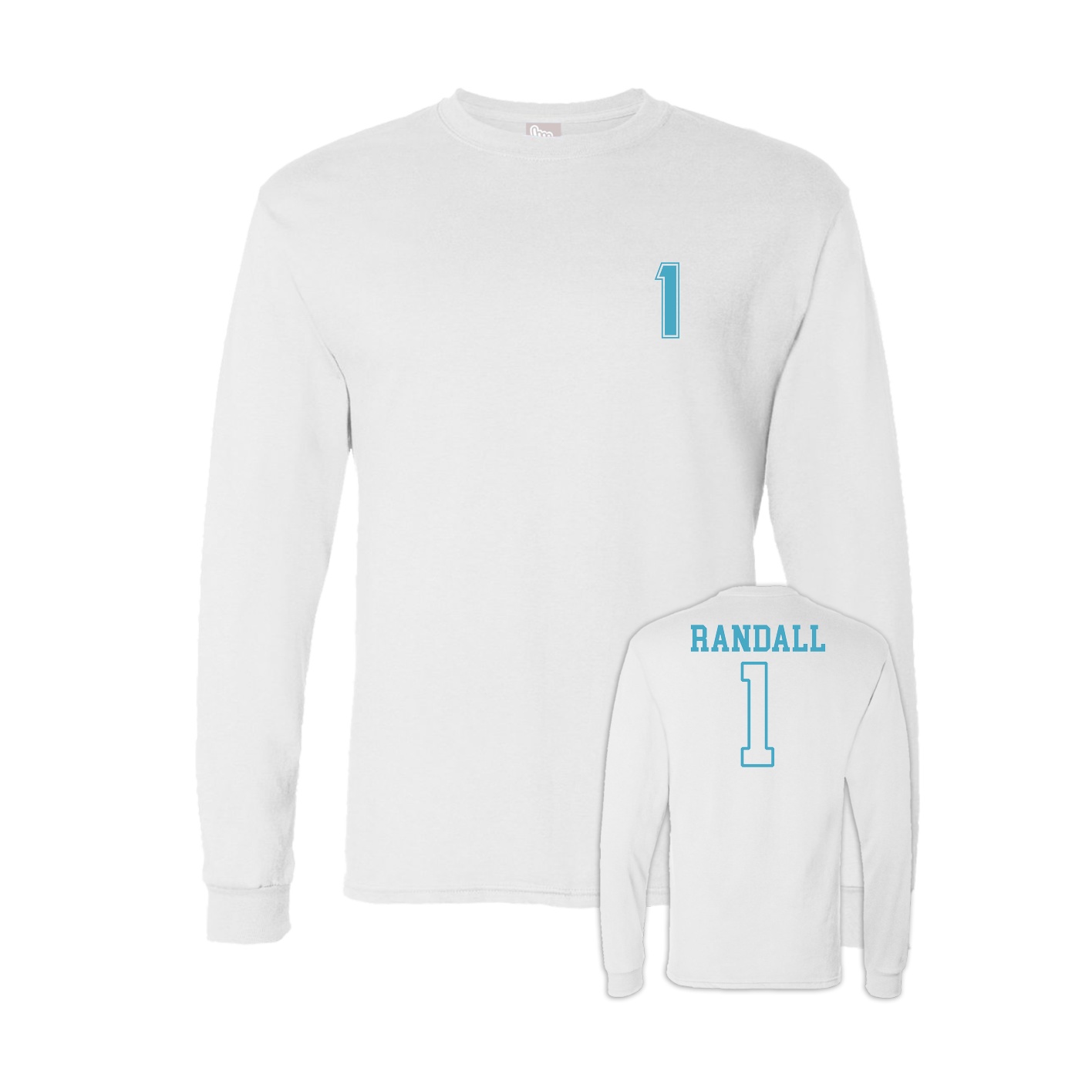 Long Sleeve Tee — Chest Back in White