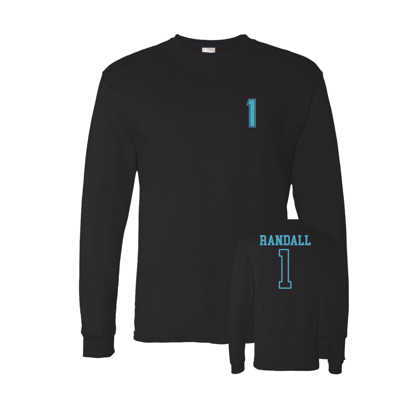 Long Sleeve Tee — Chest Back in Black