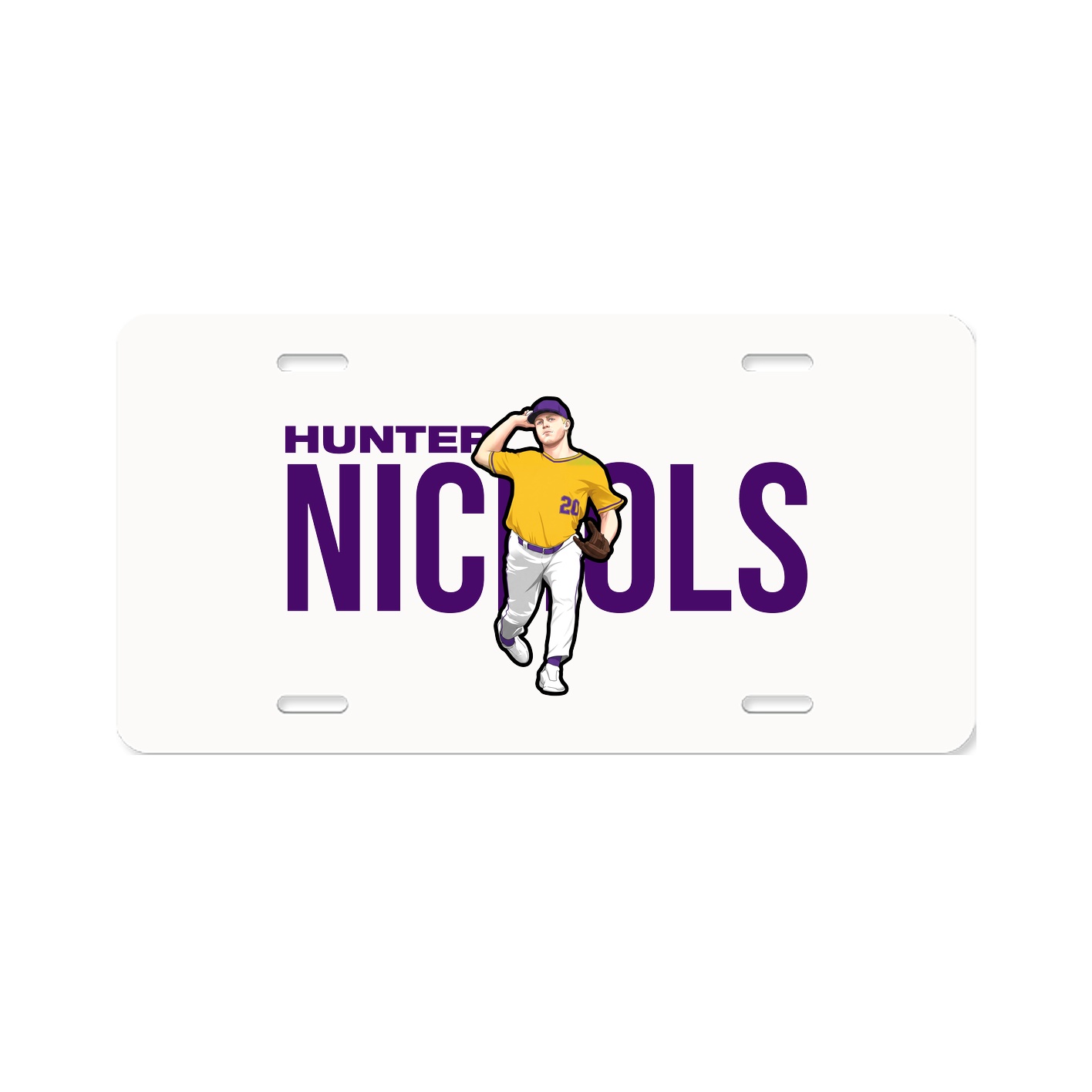 License Plate — Player Name in Classic