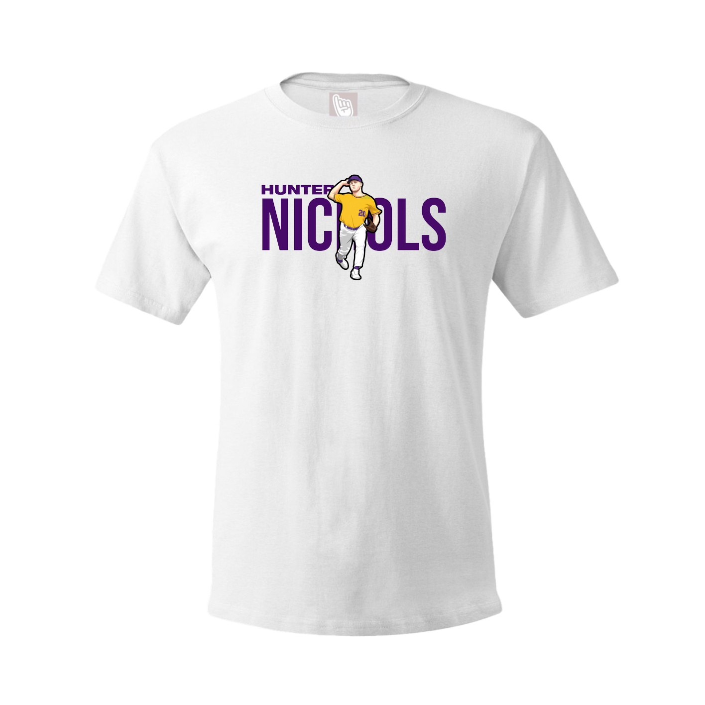Youth Tee — Player Name in White