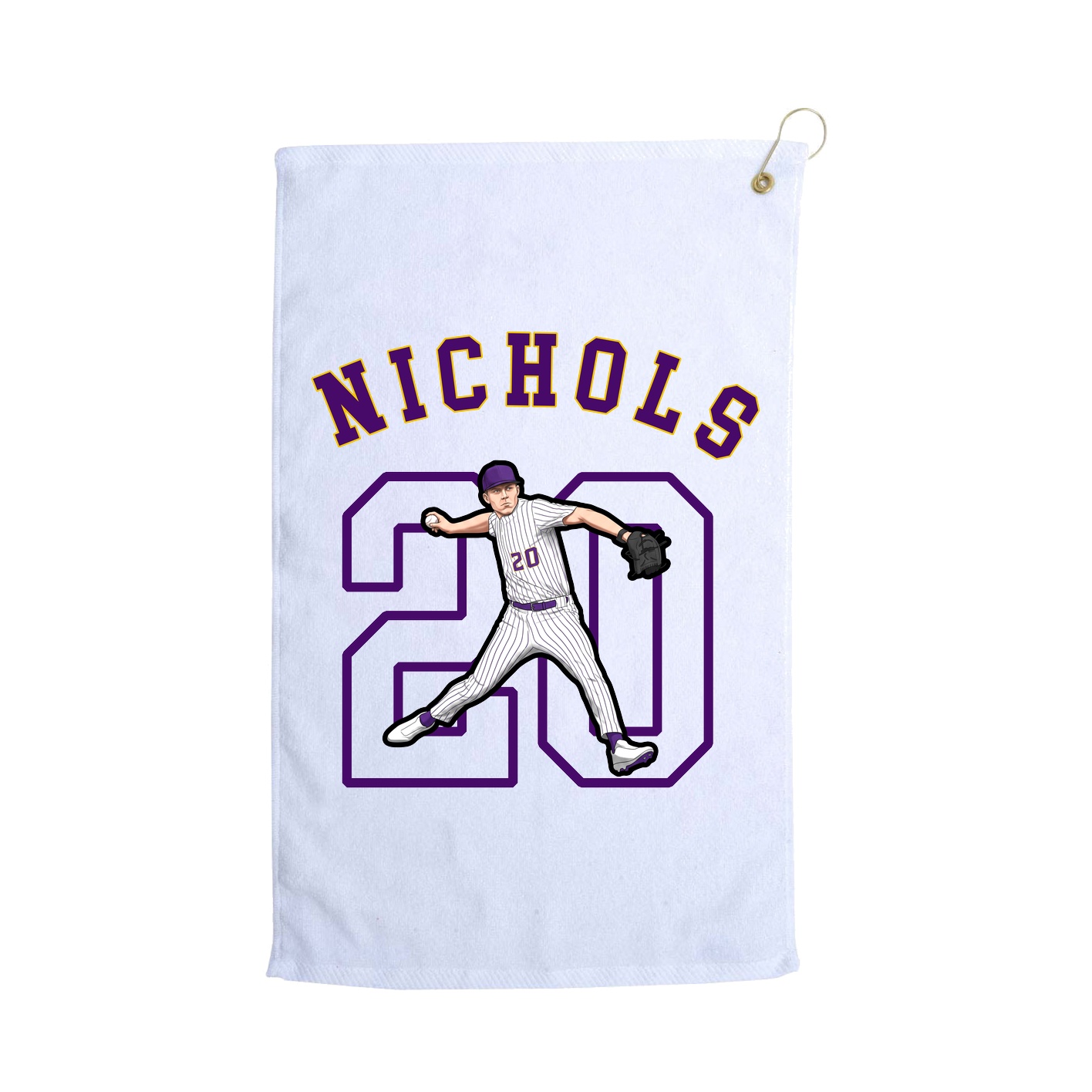 Golf Towel — Shirsey Arch in White