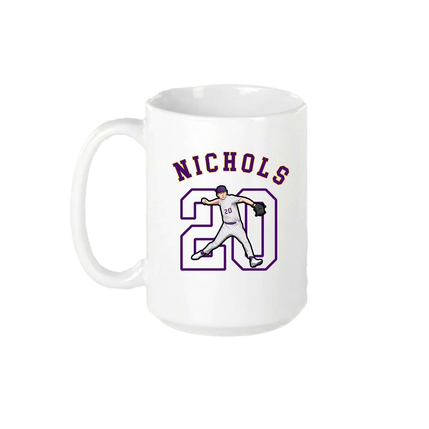 15oz Coffee Mug — Shirsey Arch in White