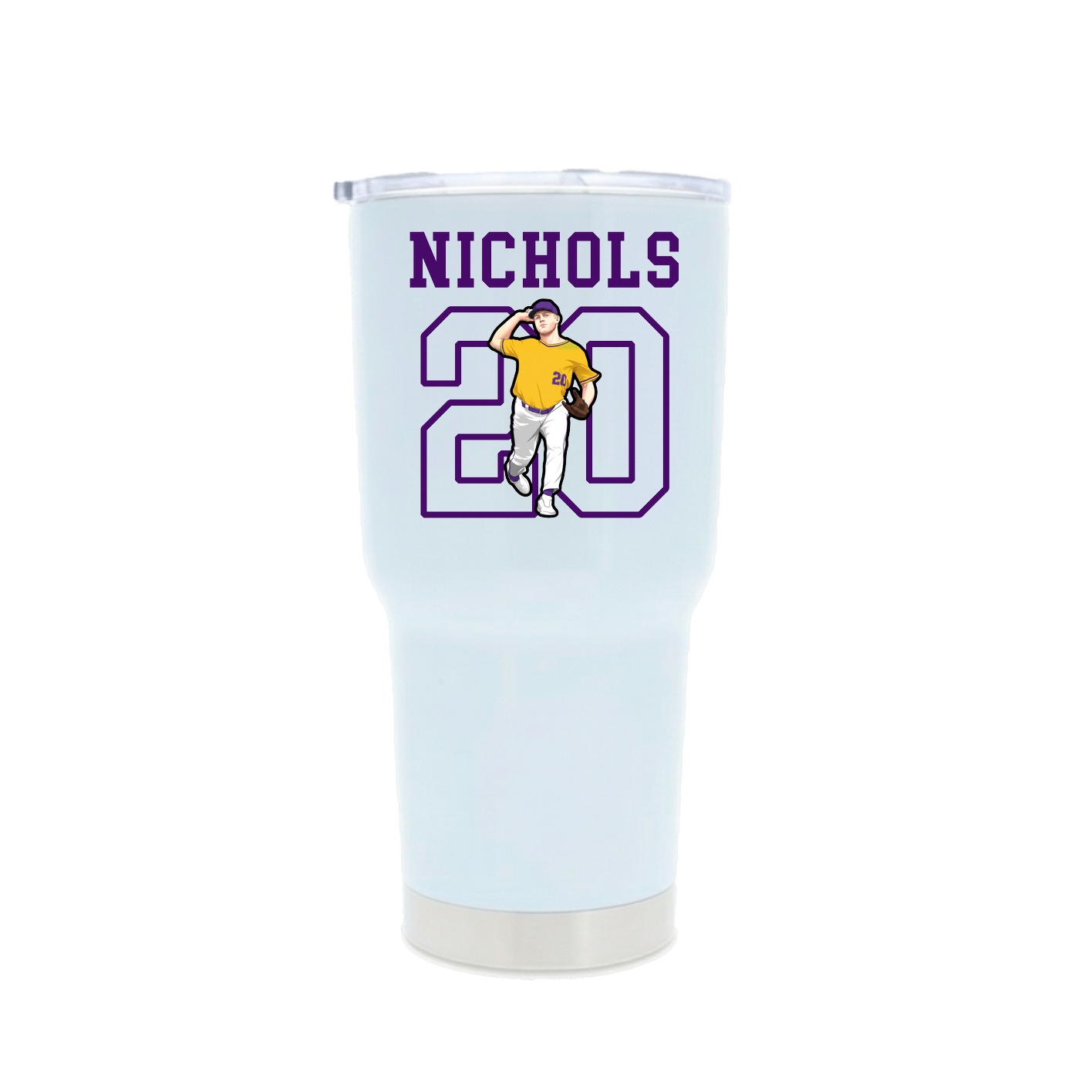 30oz Stainless Steel Tumbler — Shirsey in White
