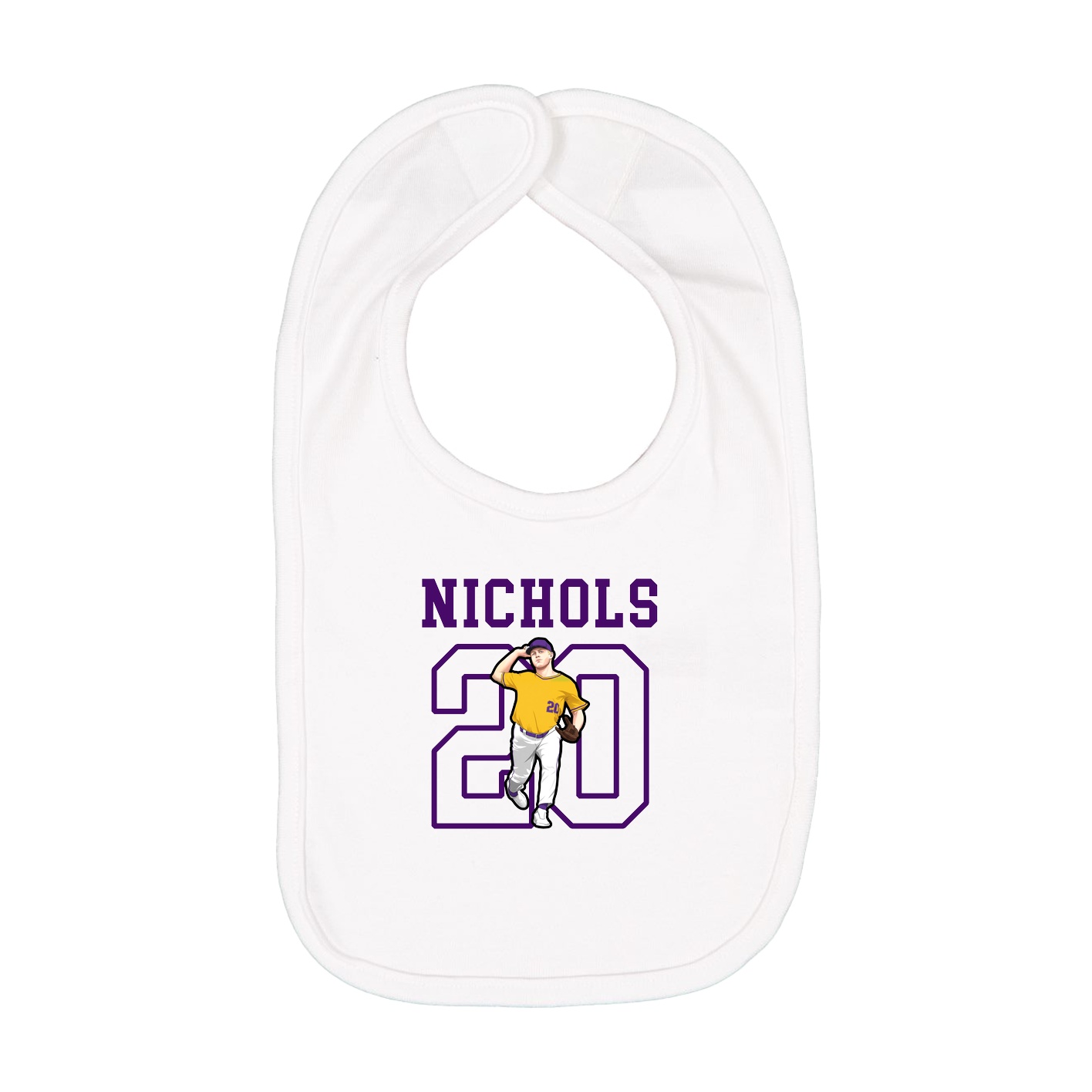 Infant Bib — Shirsey in White