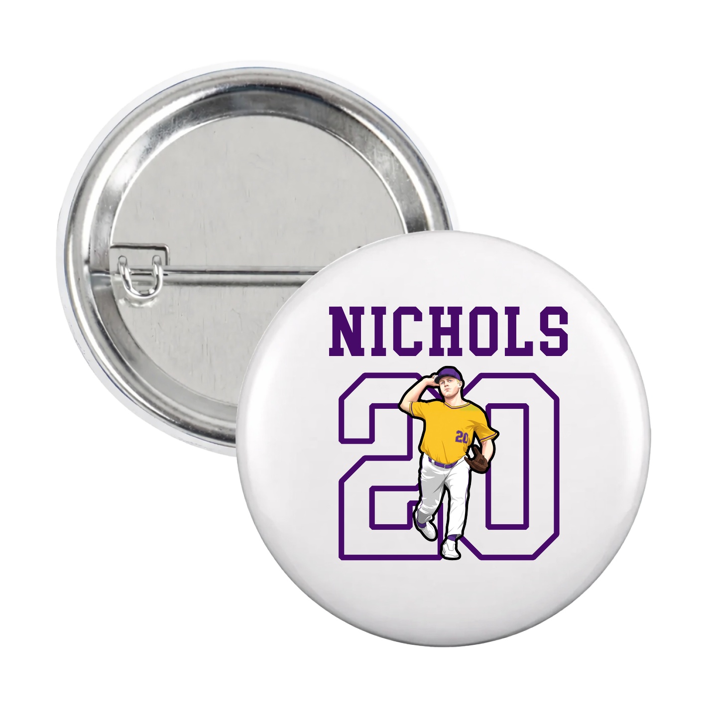 Game Day Button — Shirsey in White