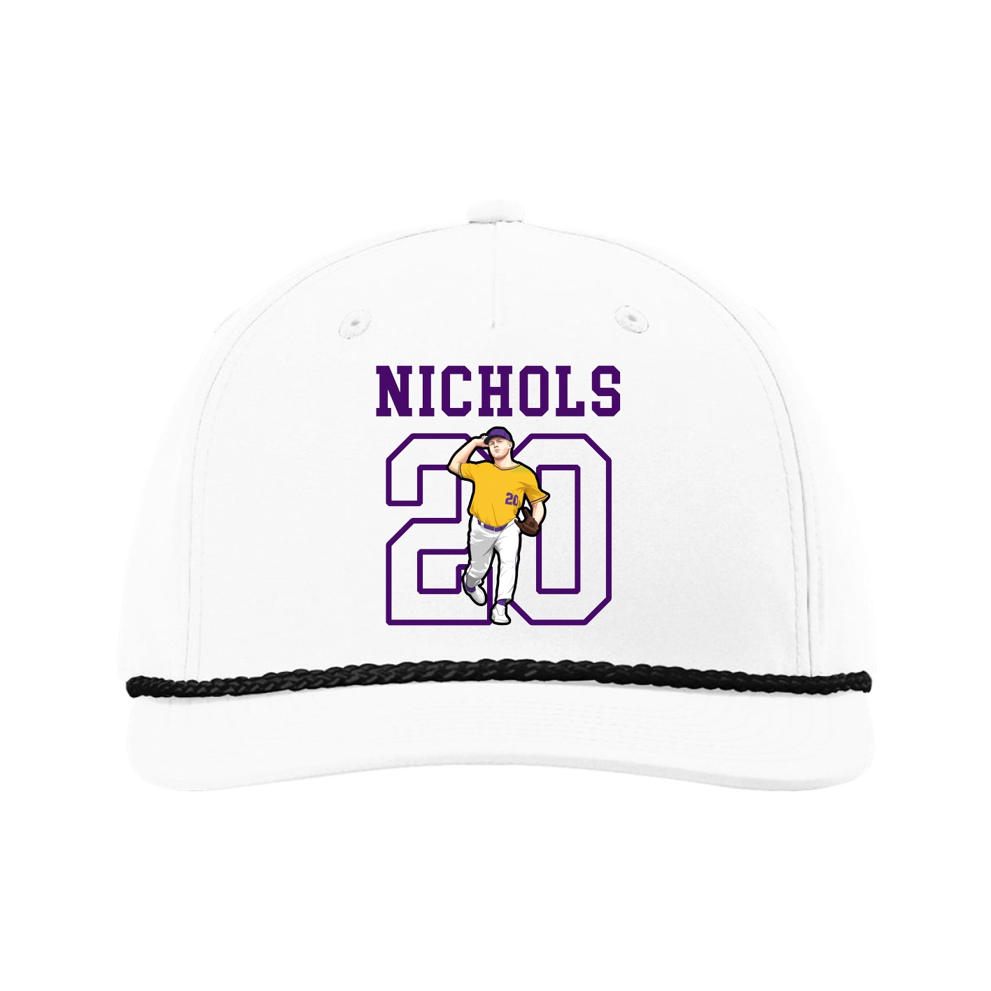 Five-Panel Classic Rope Cap — Shirsey in White