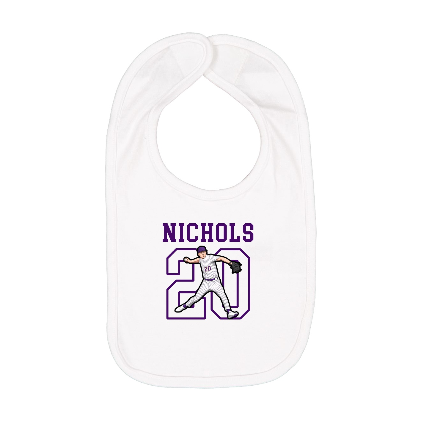 Infant Bib — Shirsey in White