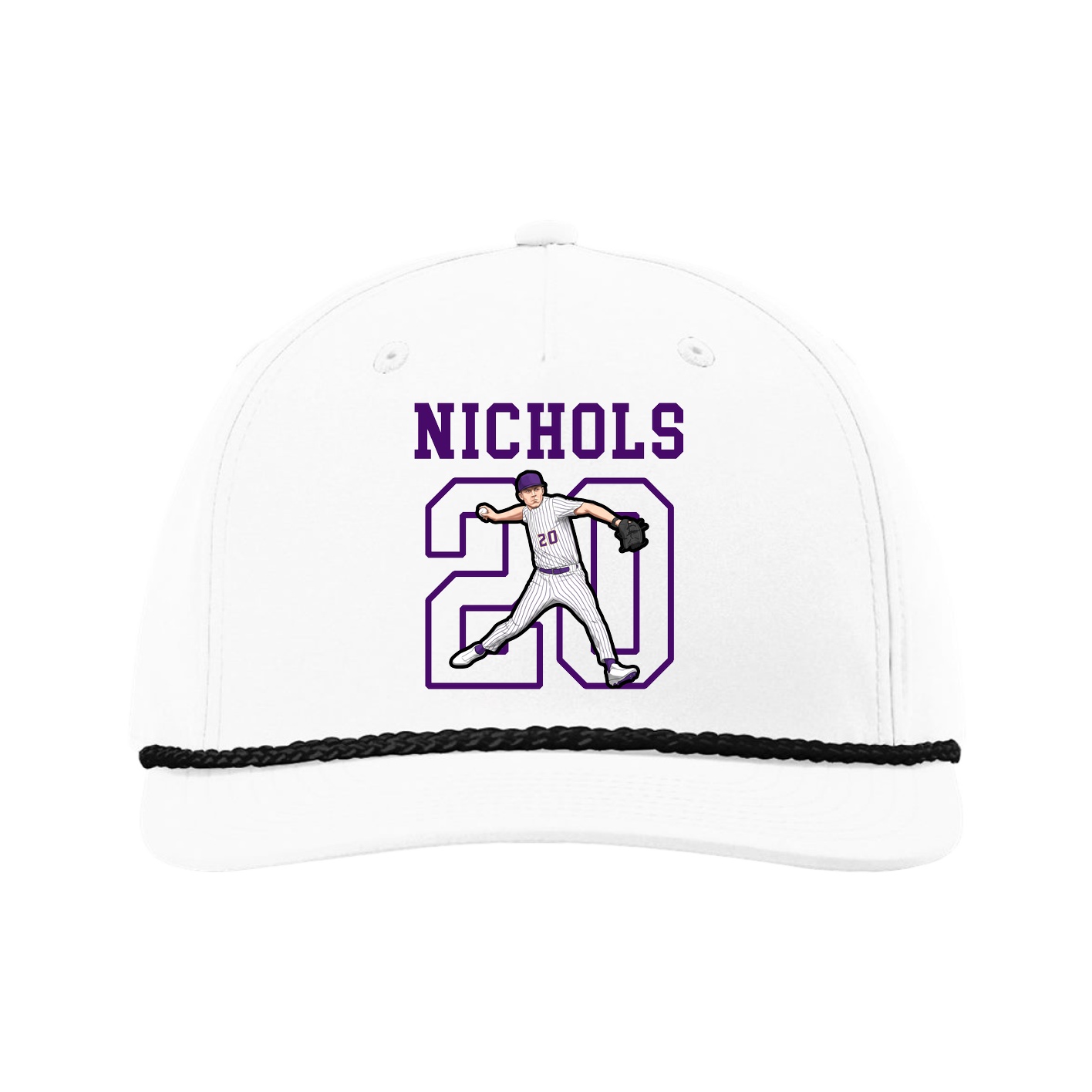 Five-Panel Classic Rope Cap — Shirsey in White
