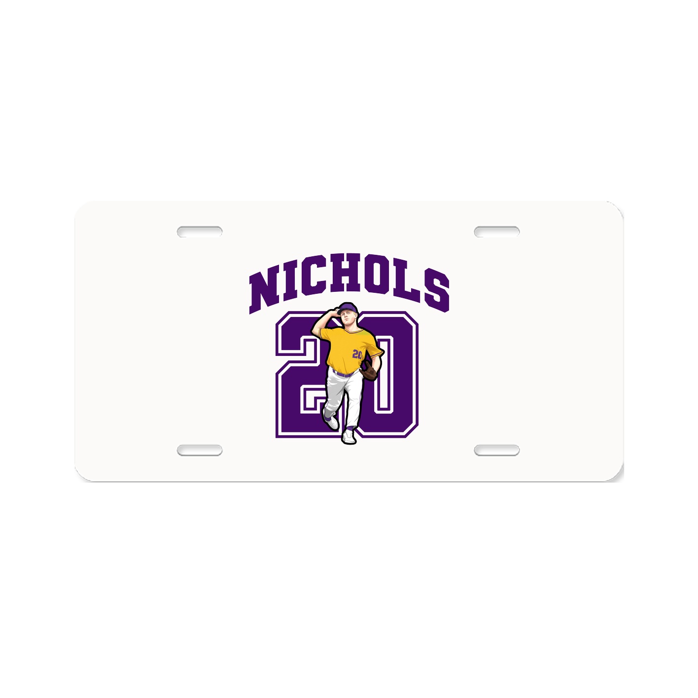 License Plate — Number in Classic