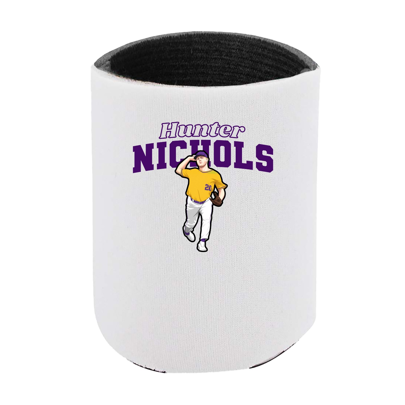 Can Holder — Name Arch in White