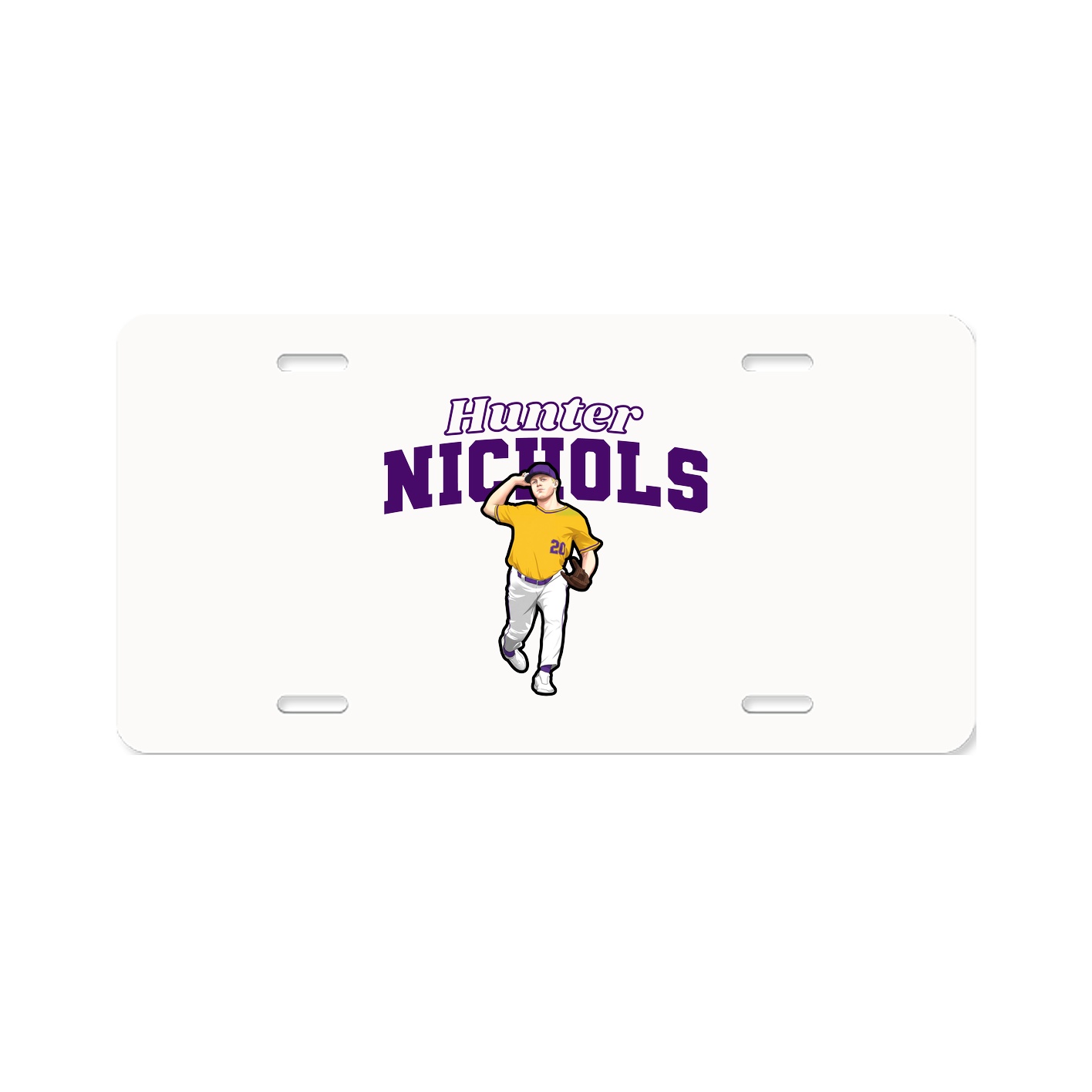 License Plate — Name Arch in Classic