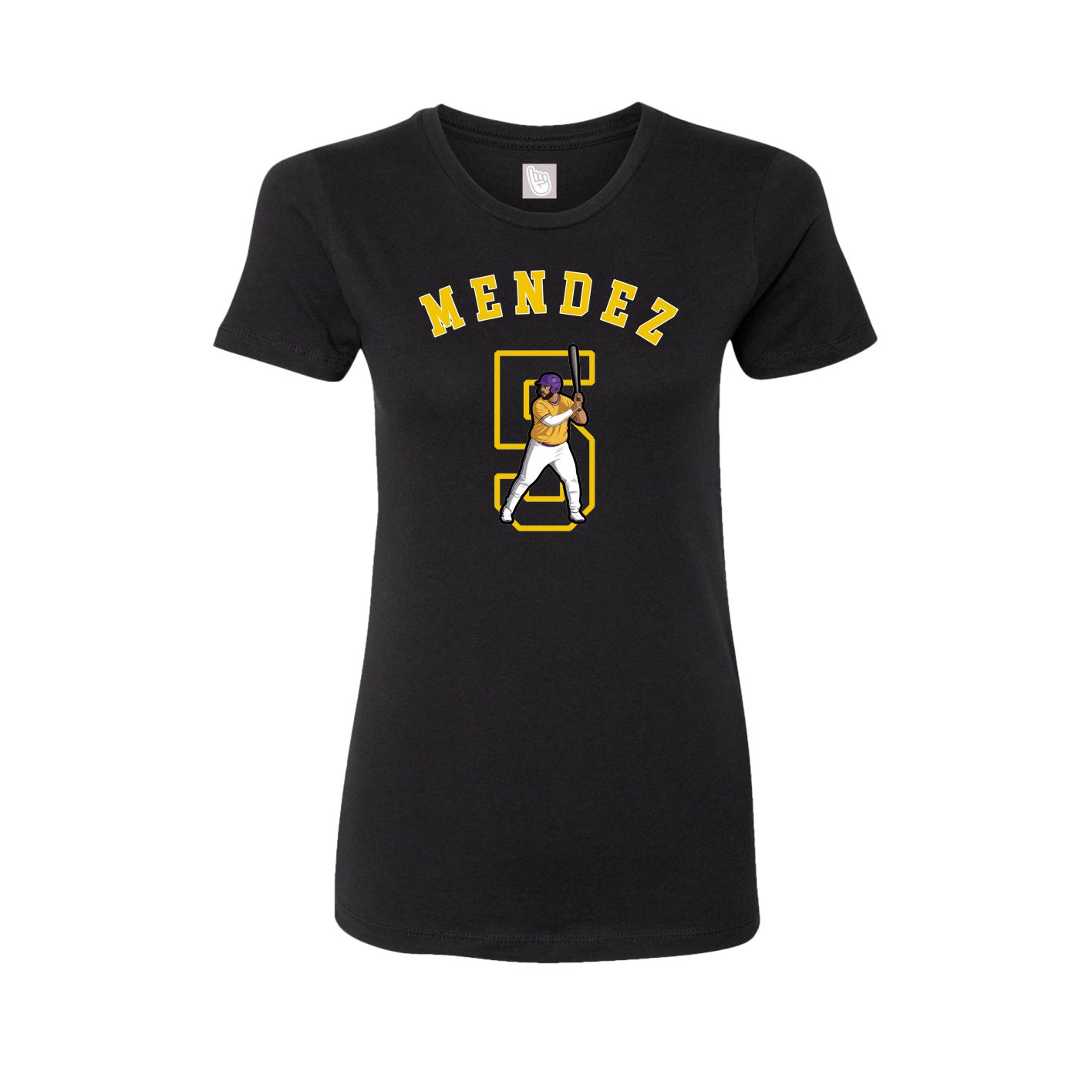 Fitted Women's Tee — Shirsey Arch in Black