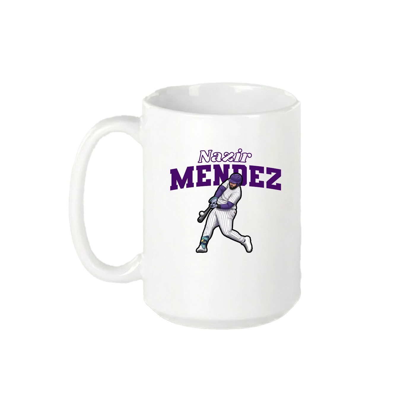 15oz Coffee Mug — Name Arch in White