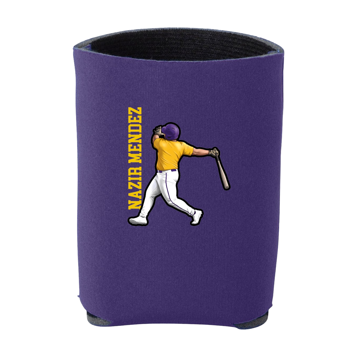 Can Holder — Name Vertical in Purple