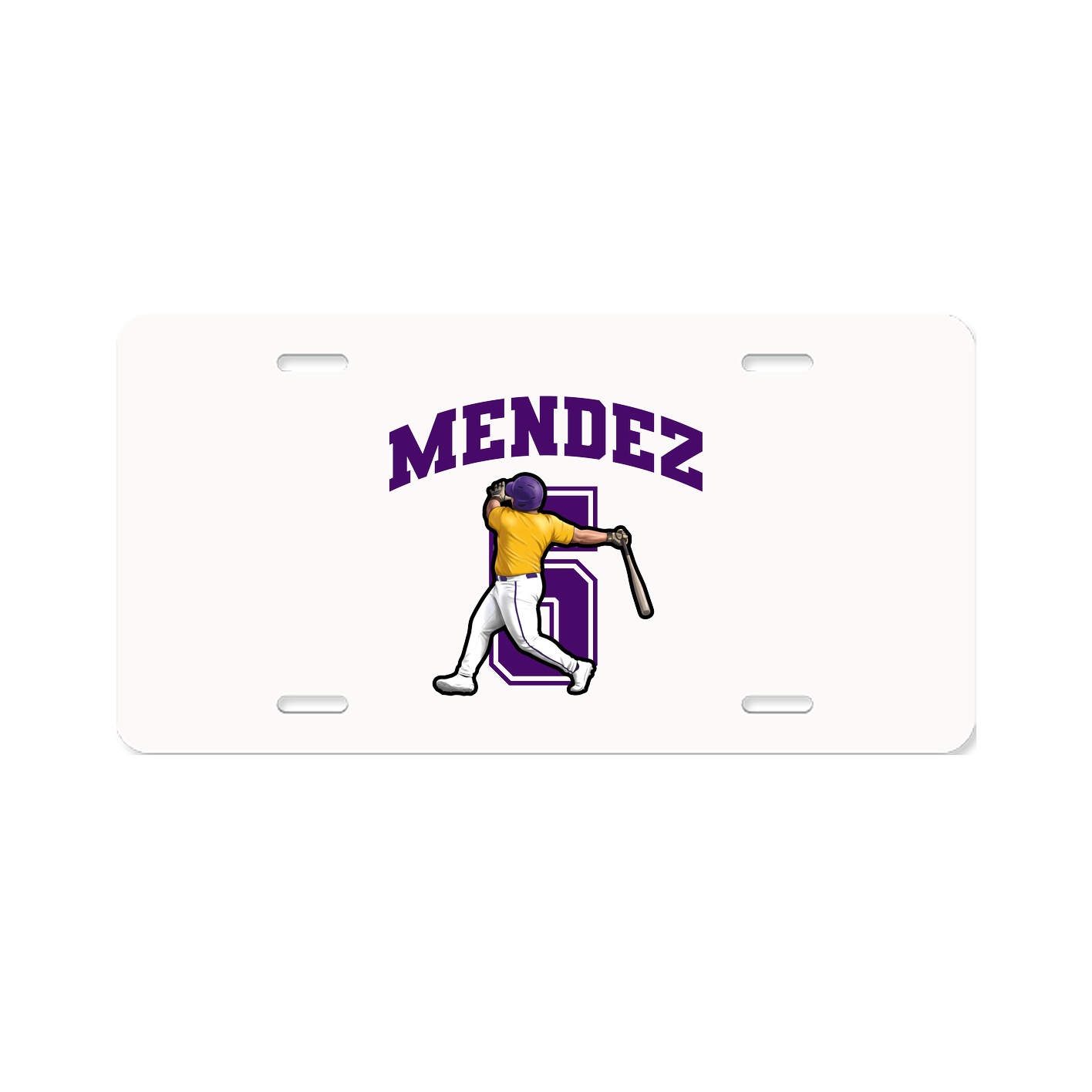 License Plate — Number in Classic