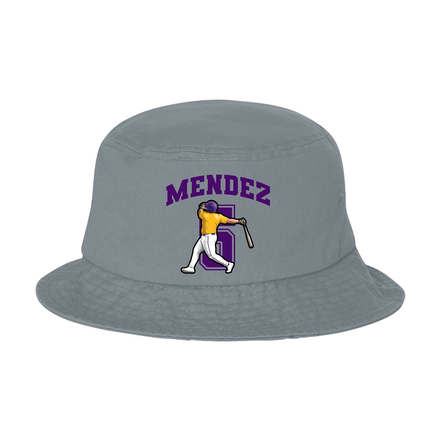Bucket Cap — Number in Grey