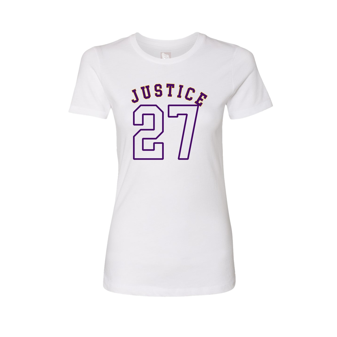 Fitted Women's Tee — Shirsey Arch in White